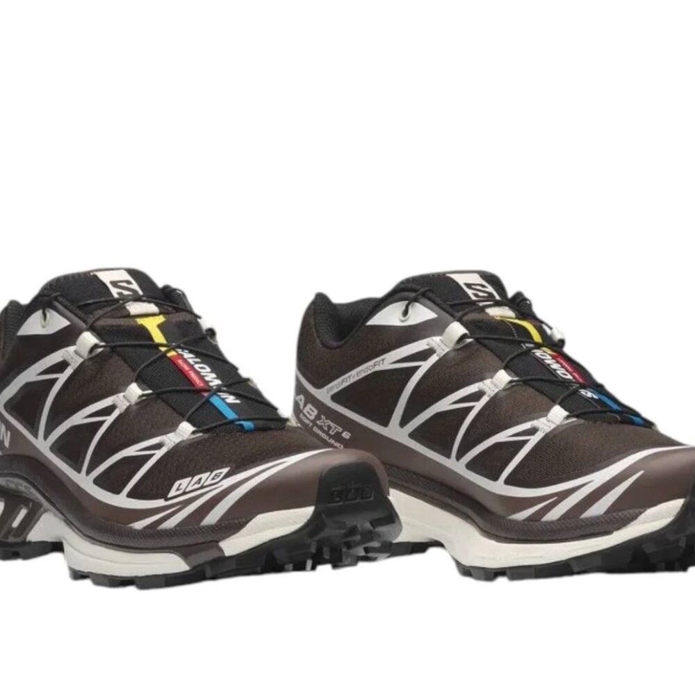 WORN ONCE Salomon XT-6 Chocolate Brown Sneakers, size 6.5